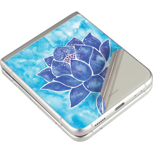 Cat Coq Blue Lotus Galaxy Z Flip3 5G Skin